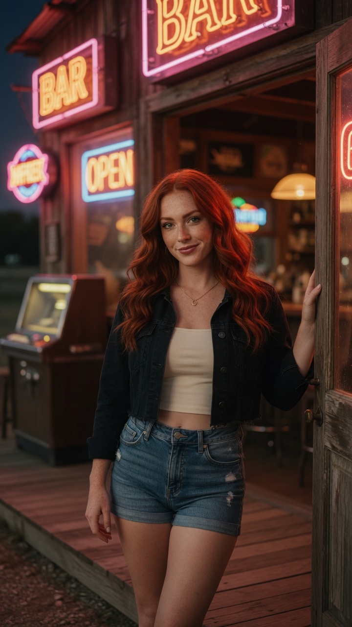 Scarlett at the bar