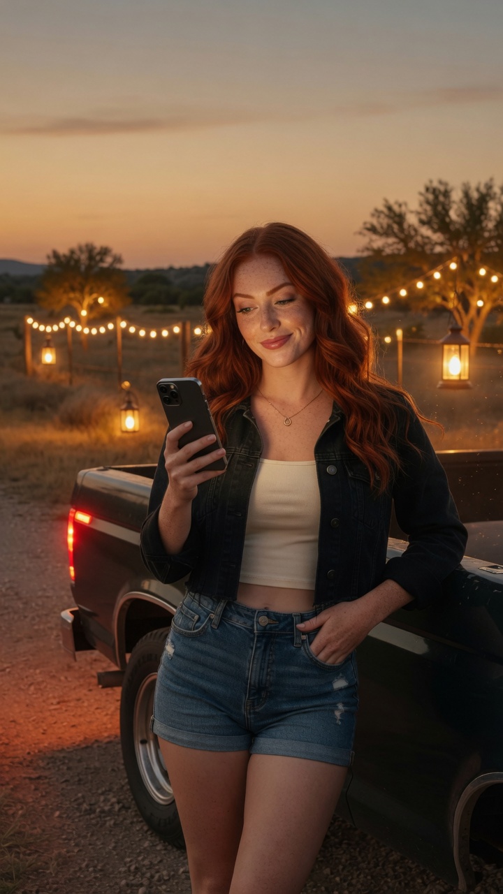 Scarlett on phone
